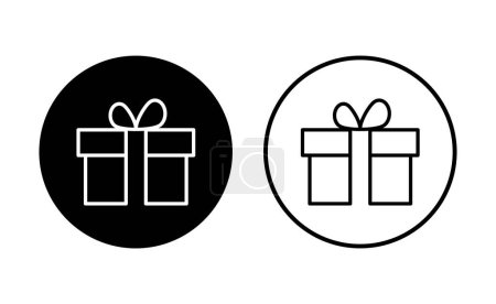 Gift icon set. gift vector icon. birthday gift