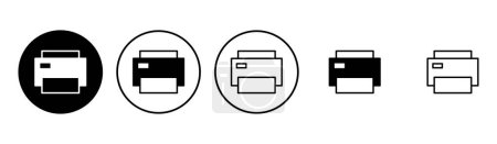 Print icon set. printer icon vector. 