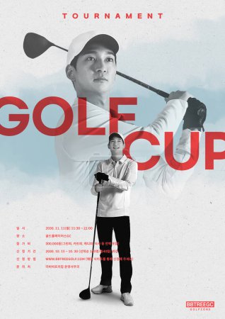 poster concept of sports, golf tournament