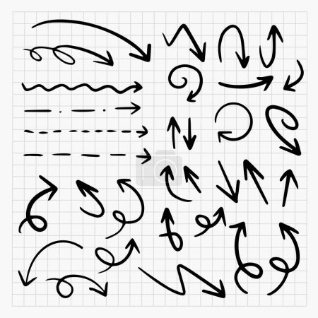 set of signs, symbols, marks vector illustration