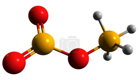 Foto de Imagen 3D de la fórmula esquelética de nitrato de amonio: estructura química molecular del fertilizante de alto contenido de nitrógeno aislado sobre fondo blanco - Imagen libre de derechos