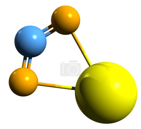 Foto de Imagen 3D de la fórmula esquelética de cianamida cálcica: estructura química molecular del nitrógeno de cal aislado sobre fondo blanco - Imagen libre de derechos