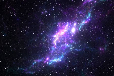 Foto de Cosmic extraterrestrial background  -  macrocosm light backdrop -  galaxy nebulosity space - Imagen libre de derechos