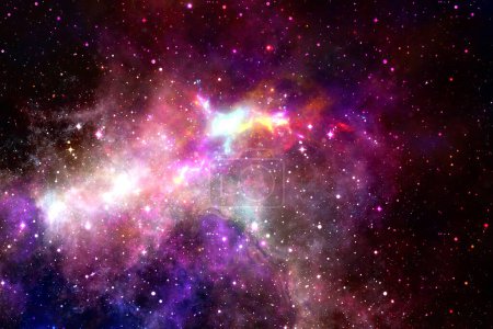Foto de Cosmic galaxy spiral background  - starry sky haziness backdrop -  interstellar world space - Imagen libre de derechos