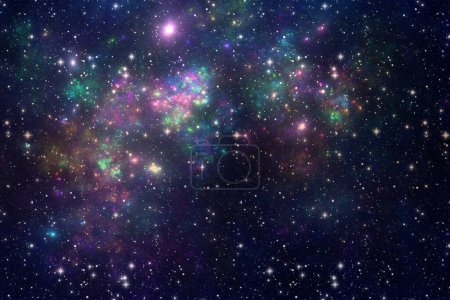 Foto de Cosmic turbidity background  - starry sky universe backdrop -  galaxy pleiad design - Imagen libre de derechos