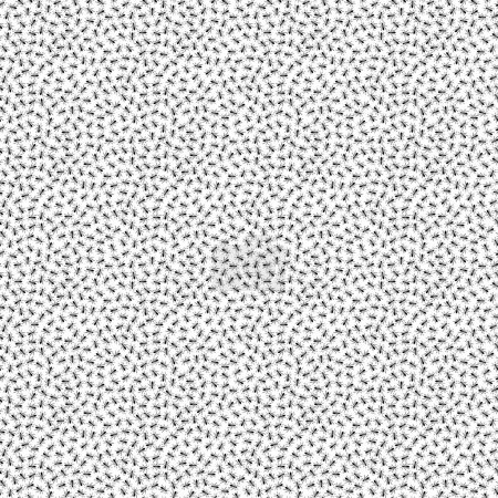 Photo for Seamless pattern from small black ant silhouette on a white background - Royalty Free Image
