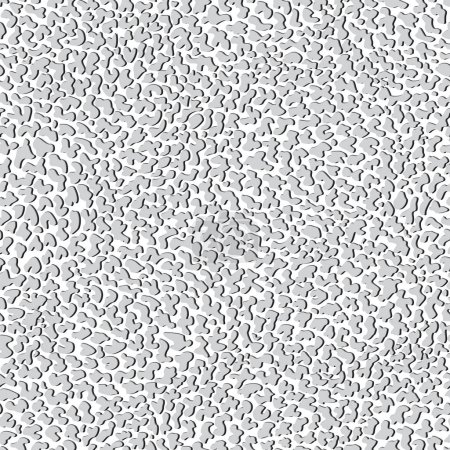 Illustration for Vector seamless dappled pattern. Grey animalists spots with shadows on a white background - Royalty Free Image