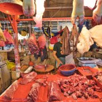 Kuala Lumpur, Malaysia - Jan 2023: The meat sold b...