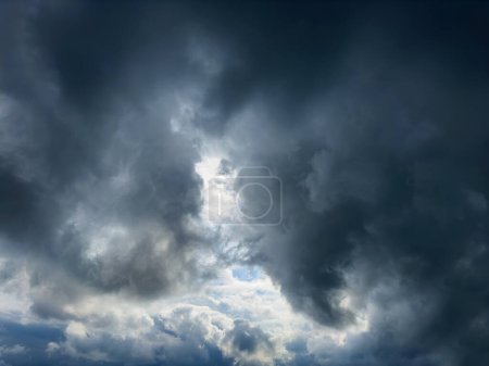 Photo for Thunderclouds cover the sky. Very beautiful clouds. - Royalty Free Image