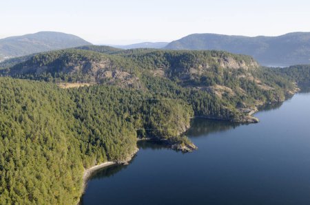 Téléchargez les photos : Photo aérienne de Sansum Narrows, Stoney Hill et Grouse Hill, île de Vancouver, Colombie-Britannique, Canada. - en image libre de droit