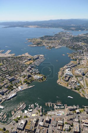 Téléchargez les photos : Victoria Harbour, Victoria photographies aériennes, île de Vancouver, Colombie-Britannique, Canada. - en image libre de droit