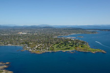 Luftaufnahme des Victoria Golf Club, 1110 Beach Drive, Oak Bay, Victoria, Vancouver Island, British Columbia, Canad