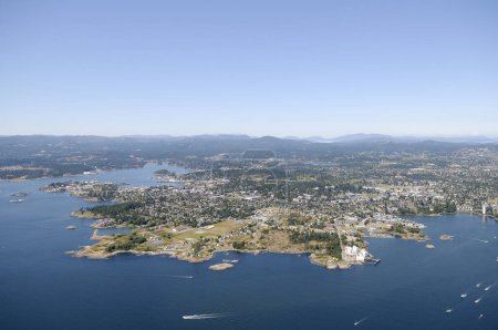 Victoria Luftaufnahmen, Vancouver Island, British Columbia, Kanada.