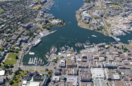 Téléchargez les photos : Victoria Harbour, Victoria photographies aériennes, île de Vancouver, Colombie-Britannique, Canada. - en image libre de droit