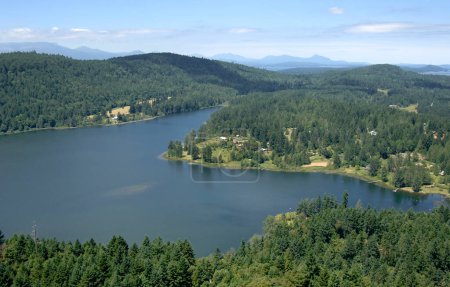 The northern end of Saint Mary's Lake, Salt Spring Island, British Columbia, Canada