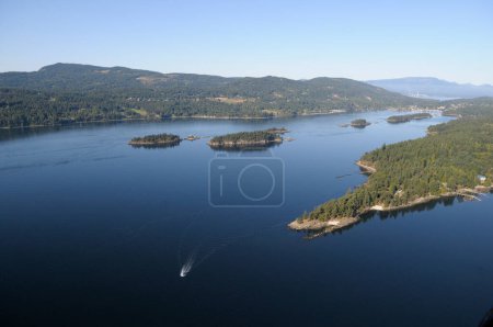 Welbury Point with Third Sister Island and Second Sister Island, Salt Spring Island, British Columbia, Canada