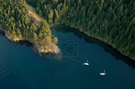 Narvaez Bay, Gulf Islands National Park Reserve of Canada, Saturna Island, British Columbia, Kanada.