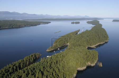 Wallace Island Marine Provincial Park, Islas del Golfo, Columbia Británica, Canadá.