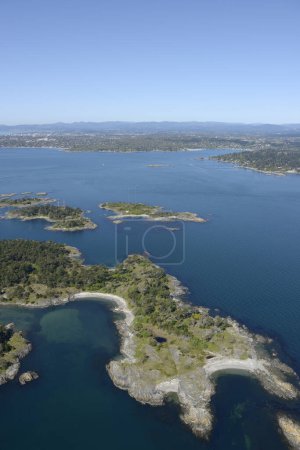 Foto aérea de Discovery Island Marine Provincial Park, Vancouver Island, British Columbi