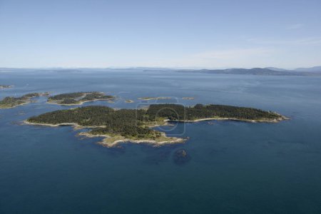 Luftbild des Discovery Island Marine Provincial Park, Vancouver Island, British Columbi