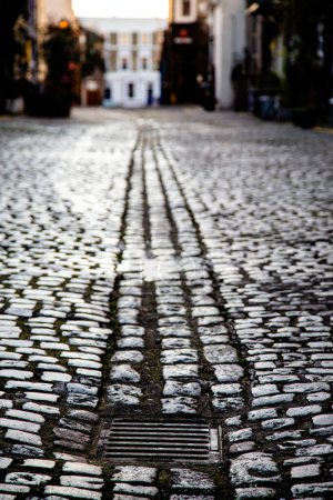 Foto de Carreteras adoquinadas en ciudades más antiguas de Europa - Imagen libre de derechos