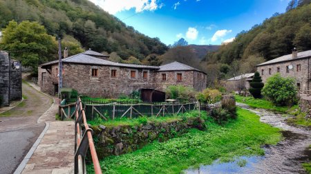 Photo for Pumares village, Santa Eulalia de Oscos, Rio Eo, Osco y Terras de Buron Biosphere Reserve, Asturias, Spain - Royalty Free Image
