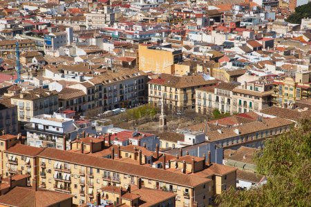 Téléchargez les photos : Bâtiments de la place La Merced, Malaga, Andalousie, Espagne, Europe - en image libre de droit