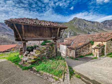 Piguena village, in Somiedo Natural Park and Biosphere Reserve, Asturias, Spain