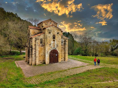 Photo for Pre-Romanesque church of San Miguel de Lillo. Oviedo, Asturias, Spain, Europe - Royalty Free Image