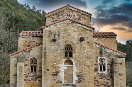 Vorromanische Kirche von San Miguel de Lillo. Oviedo, Asturien, Spanien, Europa
