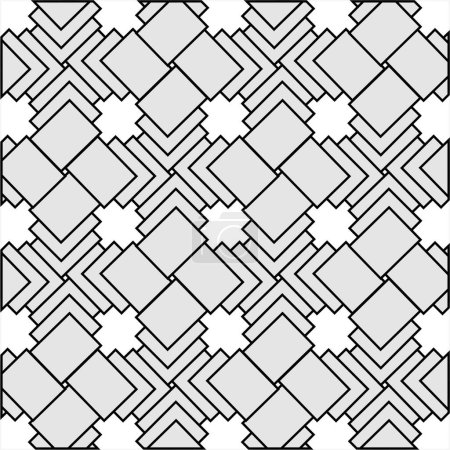 Illustration for Overlapping grey boxes on white pattern vector design. welll use for wallpaper - Royalty Free Image