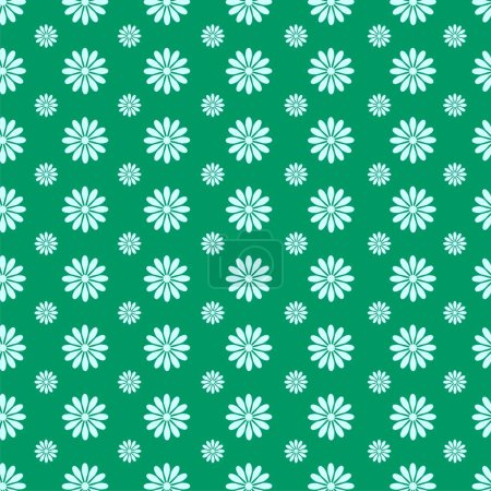 Illustration for Repeated blossom flowers isolated floral pattern vector design - Royalty Free Image
