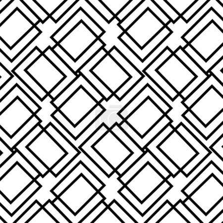 Illustration for Many overlapping cubicles simple line pattern vector design. well use for background or wallpaper - Royalty Free Image