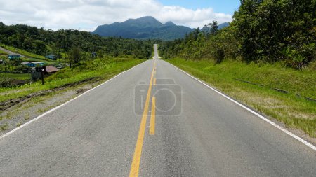 Estrada da Graciosa, historic road that cuts through the Atlantic forest in the Serra do Mar in the state of Paran, Brazil