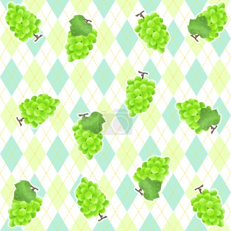 Delicious grape seamless pattern material