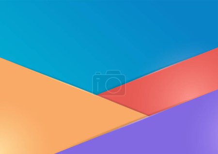 Illustration for Vector abstract colorful background with shadows and light effects - Royalty Free Image