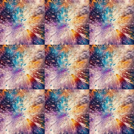 Photo for Splashes seamless pattern, abstract colorful contemporary art intense background, fashion print, original decoration - Royalty Free Image