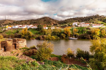 Photo for Natural landscape on the Guadiana river in Mertola - Royalty Free Image