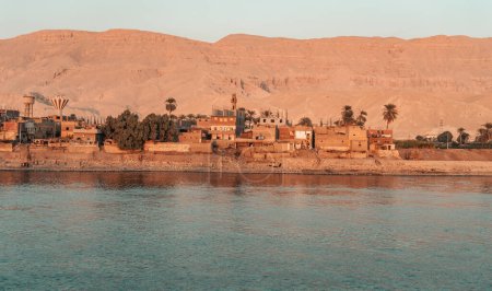 view of residential area on the banks of the Nile