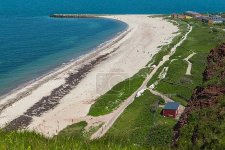 Foto de Vista de North Beach en la isla de Heligoland. Mar del Norte. Alemania. - Imagen libre de derechos