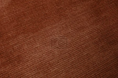 Tejido de muebles de pana texturizada en colores marrones de cerca