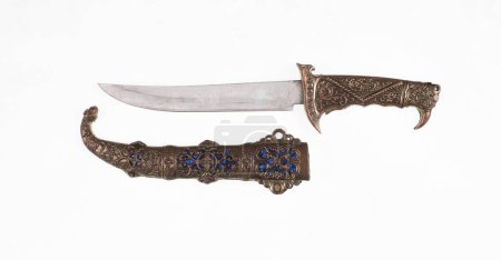 Photo for Ottoman dagger isolated on white background - Royalty Free Image