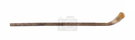 Photo for Wooden walking stick isolated on white background - Royalty Free Image