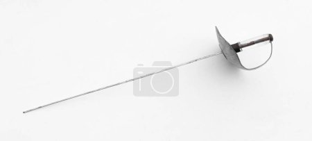 Photo for Fencing epee isolated on white background - Royalty Free Image
