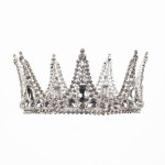 crystal crown princess isolated on white background