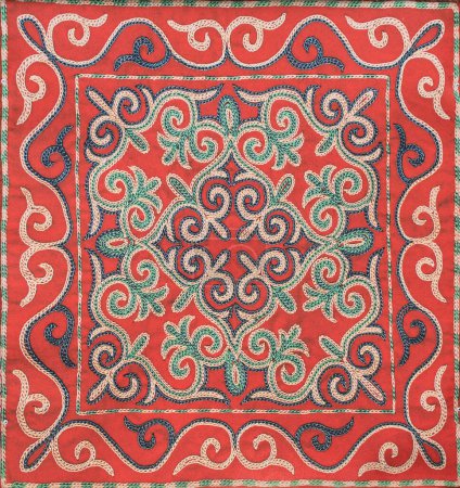 Photo for Wool carpet with Kazakh pattern - Royalty Free Image