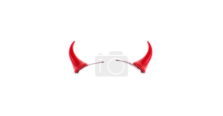 halloween headband with horns isolated on white background