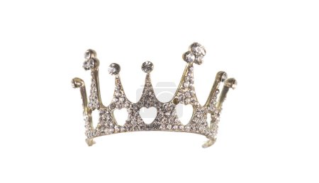 Photo for Broken king crown isolated on white background - Royalty Free Image