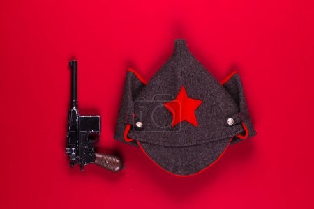 Foto de Gorra militar soviética para caballería - Imagen libre de derechos