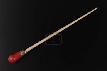 Photo for Conductor stick isolated on black background - Royalty Free Image